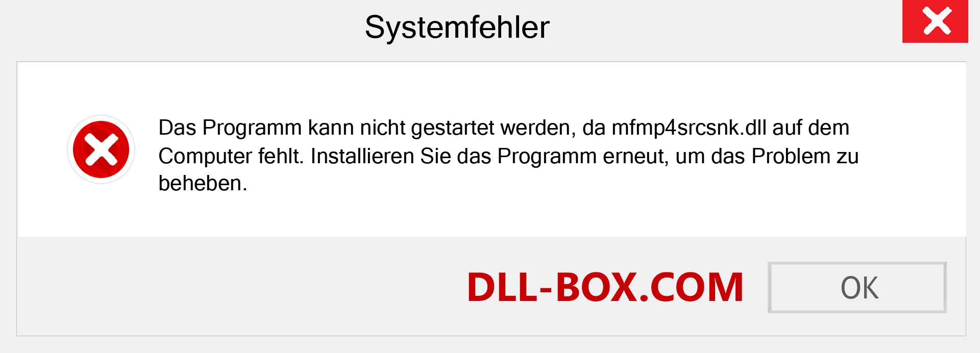 mfmp4srcsnk.dll-Datei fehlt?. Download für Windows 7, 8, 10 - Fix mfmp4srcsnk dll Missing Error unter Windows, Fotos, Bildern